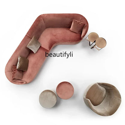 YH8  Modern office leisure sofa personalized creative  hotel lobby lounge area reception living room special-shaped combination