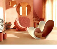 Nordic Creative FRP Special-shaped Love Shaping Leisure Chair Bow Chair Lazy Reclining Chair