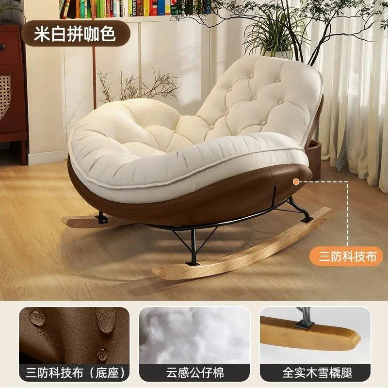 Lounger Balcony Recliner Chair Comfortable Fluffy Floor Hallway Recliner Chair Reading Interior Silla Mecedora Nordic Furniture