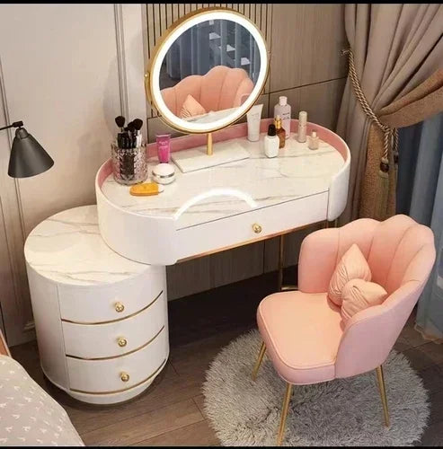 Vanity Table Stand Makeup Vanity Table Girls White Bedroom Desk Vanity Table Drawers Storage Coiffeuse De Chambre Home Furniture