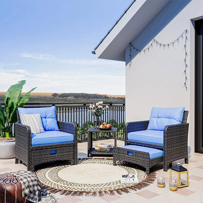 Hot SalesDygj Modern Design Outdoor Patio Furniture Durable & Comfortable Wicker Rattan Sofa Set & Garden Chair For Courtyard &