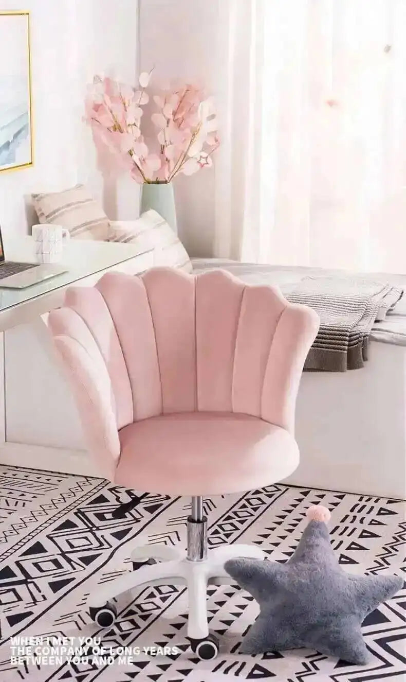 for Velvet Office Chair for Company Rotatable Soft Backrest Chair with Wheels Simple Creative Office Chairs E-sports Room