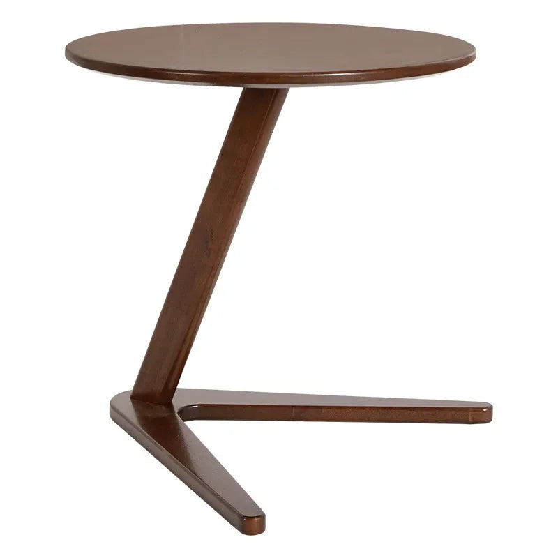 Solid wood small coffee table household living room small round table sofa edge table