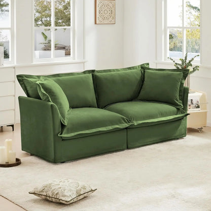 Chenille Power Sofa with Sleeper - Comfortable and Versatile Sofa Bed for Living Room, Ideal for Guests and Relaxation, Stylish