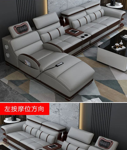 Multifunction Apartment Sofas Recliner Luxury Massage Comfortable Sofas Leather Electric Canape Salon De Luxe Home Furniture