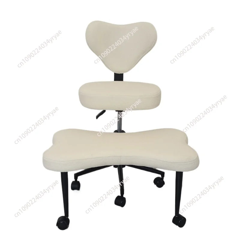 Cross Leg Chair - Meditation Chair with Wheels, ADHD Chair, Height Adjustable Seat, Adjustable Footstool