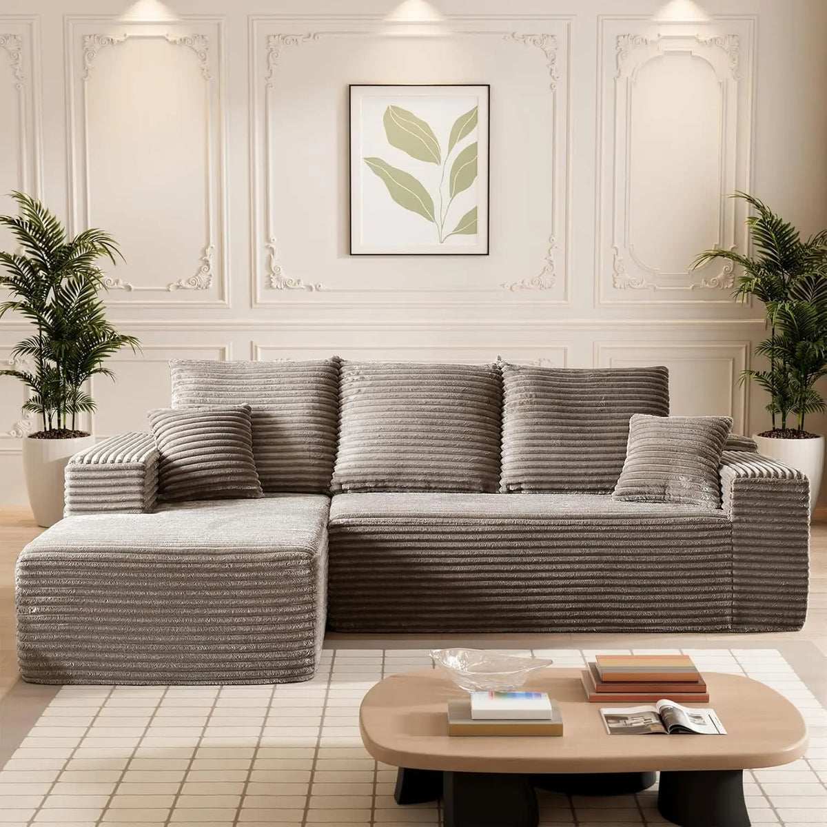 Modular Sectional Sofa Cloud Sectional Couch, 107