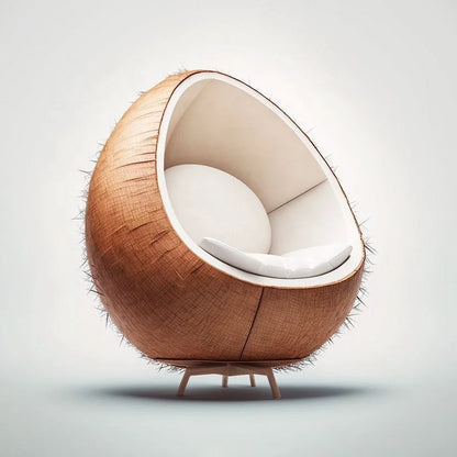 Modern Creative Design Coconut Sofa Single Arm Living Room Bedroom Sofa