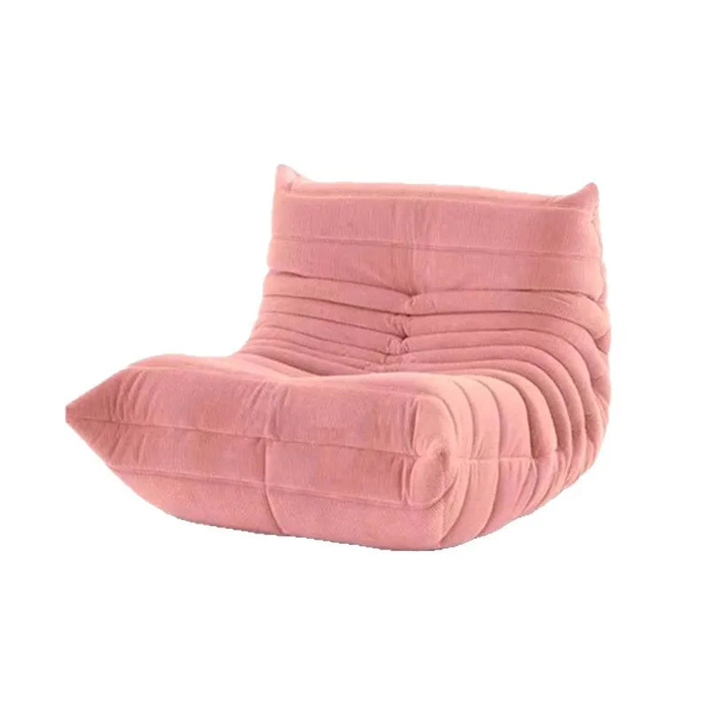 Caterpillar compression sofa living room single high-end designer can sit lazy fabric Nordic style