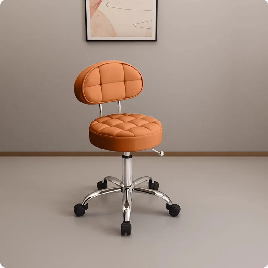 Big work stool hair cutting chair rotating lifting round stool pulley hair salon special beauty stool