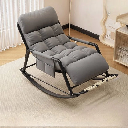 Recliner Rocking Chair Sitting and Sleeping Dual-purpose  Lunch Break Chair Balcony Home Leisure Lazy Sofa Chair Ergonomic