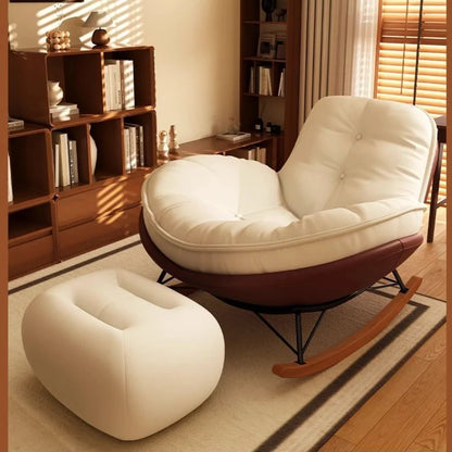 Chair Rocking Chair Lazy Lounge Chair Sofa Single Comfortable Lounge Chairs Living Room Bedroom Household Indoor Leisure Chairs