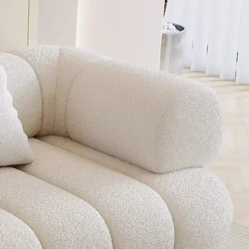 White Velvet Togo Sofa Replica Home Salon Modern Couch Nordic Style Living Room Sofa Puffs Szafki Do Salonu Replica Furniture