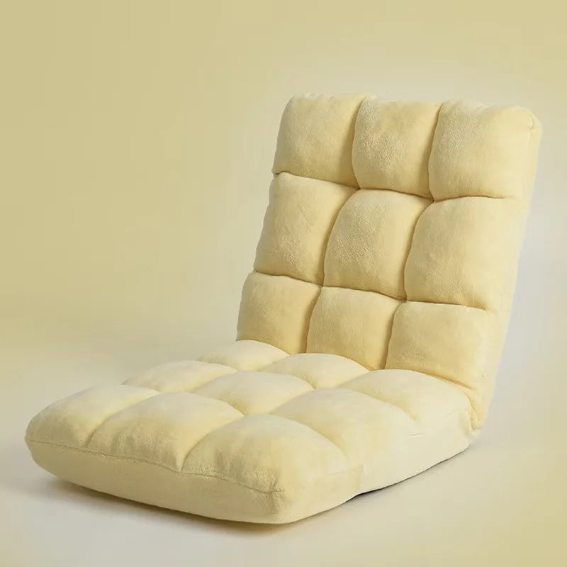 Multifunctional Simple Leisure Single Sofa Chair Recycled Foam Folding Adjustable backrest Floor Chair for Living Room Study