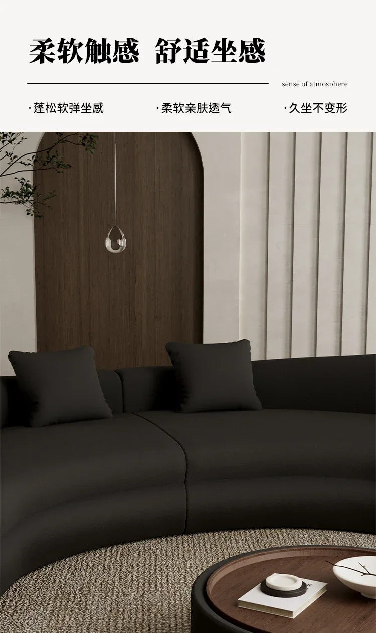 N178 G Italian light luxury semi-circular curved sofa special-shaped senior designer beauty salon hotel lobby lounge area recept