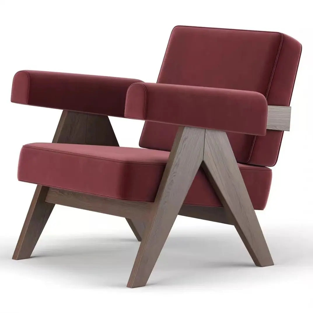 Light luxury fabric single sofa chair modern simple tiger chair