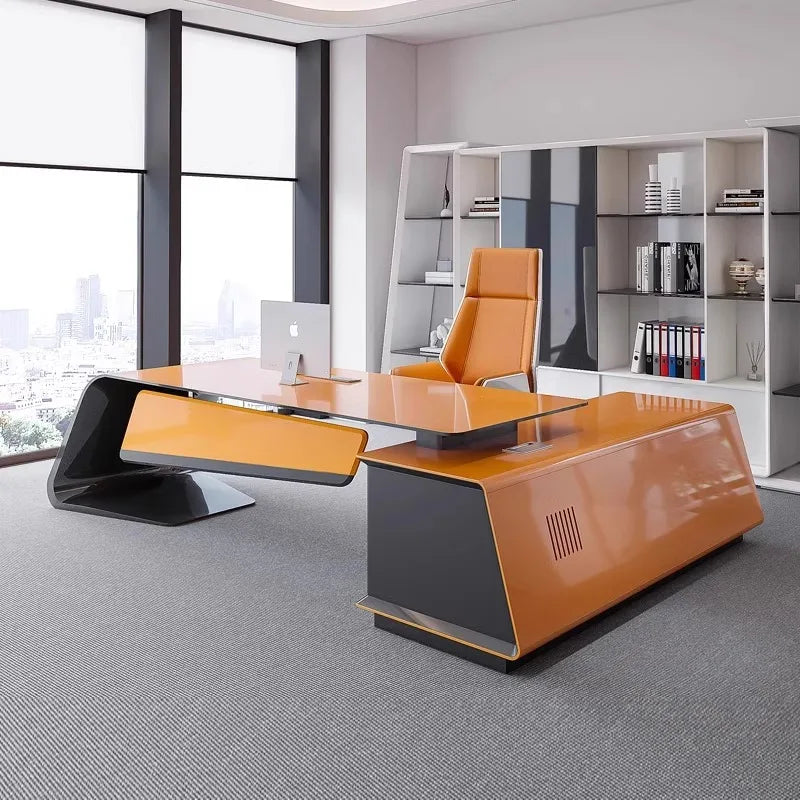 Modern luxury 200 240 280 cm paint boss desk Motion Computer desk office table computer desks Office Furniture gaming tables