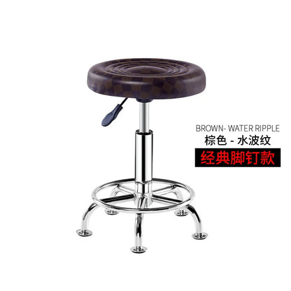 Bar Chair Bar Chair Stool Stool Haircut Chair Rotating Lifting Round Stool Backrest Pulley Chair Large Work Stool Supply