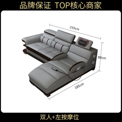 Multifunction Apartment Sofas Recliner Luxury Massage Comfortable Sofas Leather Electric Canape Salon De Luxe Home Furniture