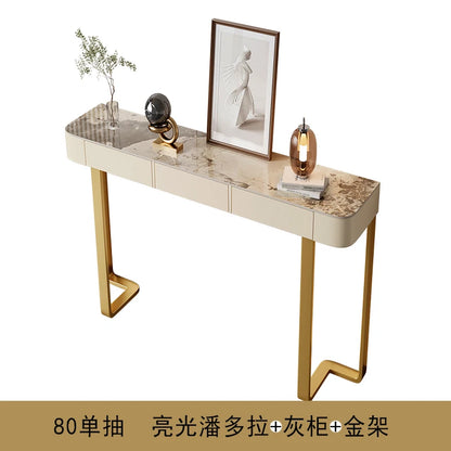 Italian Luxury Console Table With Storage Thin Living Room Entrance Console Table Rectangle Glam Woonkamer Tafel Furniture