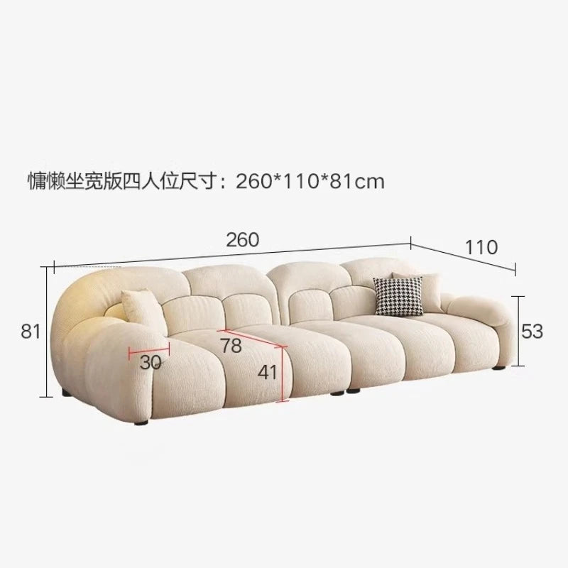 Big Size Living Room Sofa Luxury Italian Full Luxury Armchair Couch Cloud 2 People Corner Floor Reclining Furniture Decoration