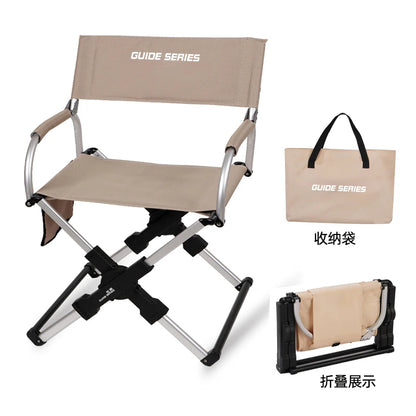 Folding Chairs for Outdoor Garden Chair Camping Aluminum Chair with Back Camping Chair Recreational Self-driving Outdoor Beach