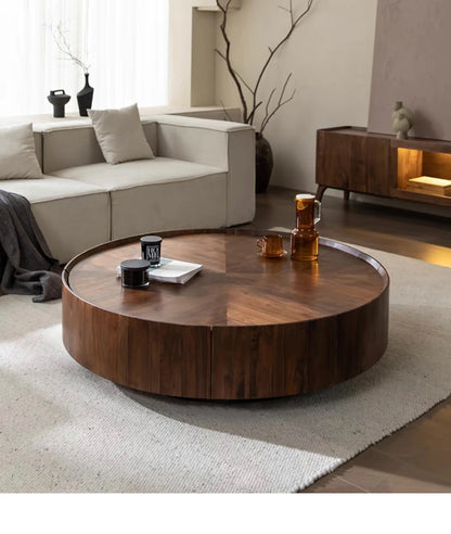 Nordic Solid Wood Coffee Table Modern Simple Originality Round Coffee Table Sofa Side Living Room Home Furniture Salontafel FYCT