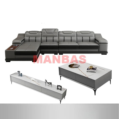 Genuine Leather Sofa Cama Leather Couch Big Sofas Sleeper Sofa Set Living Room Furniture Sofas Modernos Para Sala Sectional Sofa