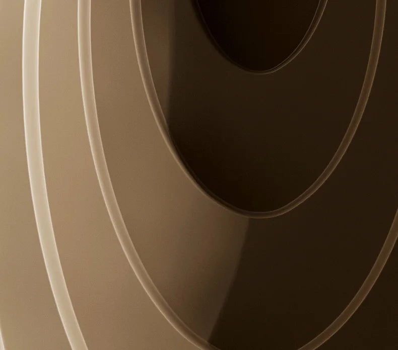 z. * Abyss table basse salon ménage petit appartement lumière luxe moderne ovale table basse en verre