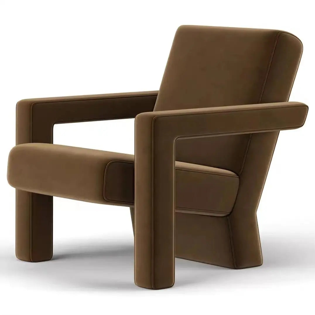 Light luxury fabric single sofa chair modern simple tiger chair