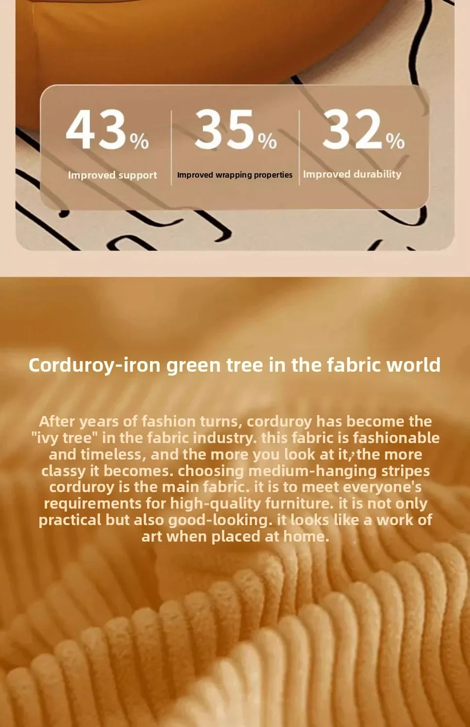 Bean Bag Lazy Corduroy Comfortable Sofa Single Bed Tatami Bedroom Balcony Casual Lightweight Small Sofa Living Room 2025 New