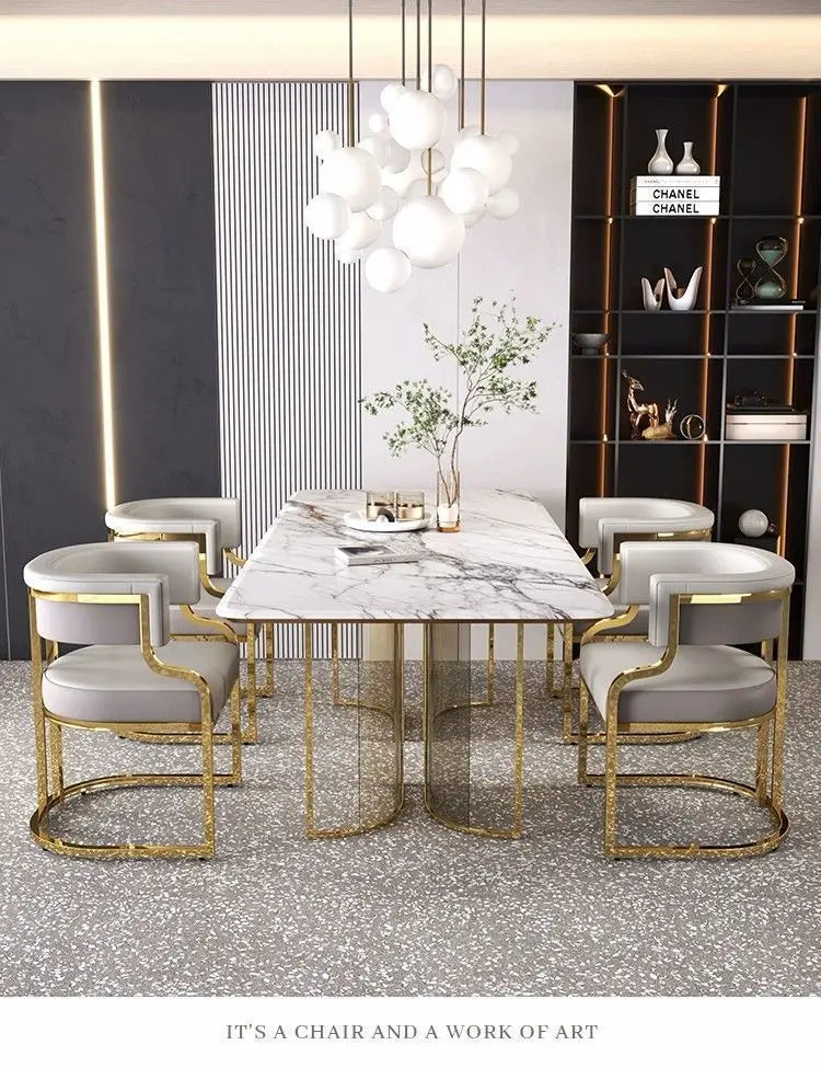 Modern Light Luxury Accent Chair Premium Dining Chair for Salon Reception Office Conference Hotel Lounge Makeup Nail Studio