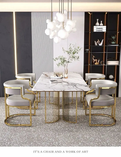 Modern Light Luxury Accent Chair Premium Dining Chair for Salon Reception Office Conference Hotel Lounge Makeup Nail Studio