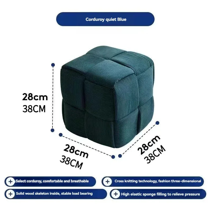 Household door shoes stool fashion small stool simple creative dice stool living room sofa stool pedal stool.