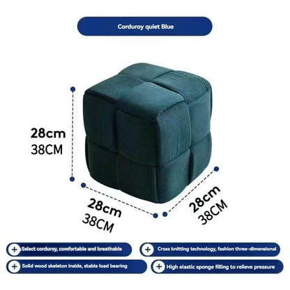 Household door shoes stool fashion small stool simple creative dice stool living room sofa stool pedal stool.