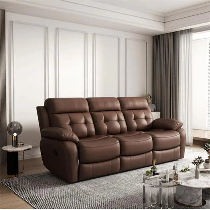 Comfortable living room artificial leather recliner sofa