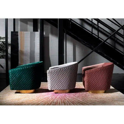 For High Quality Modern Golden Stainless Steel Velvet Fabric Single Sofa High Back Sofa Chair for Home Hotel Furniture
