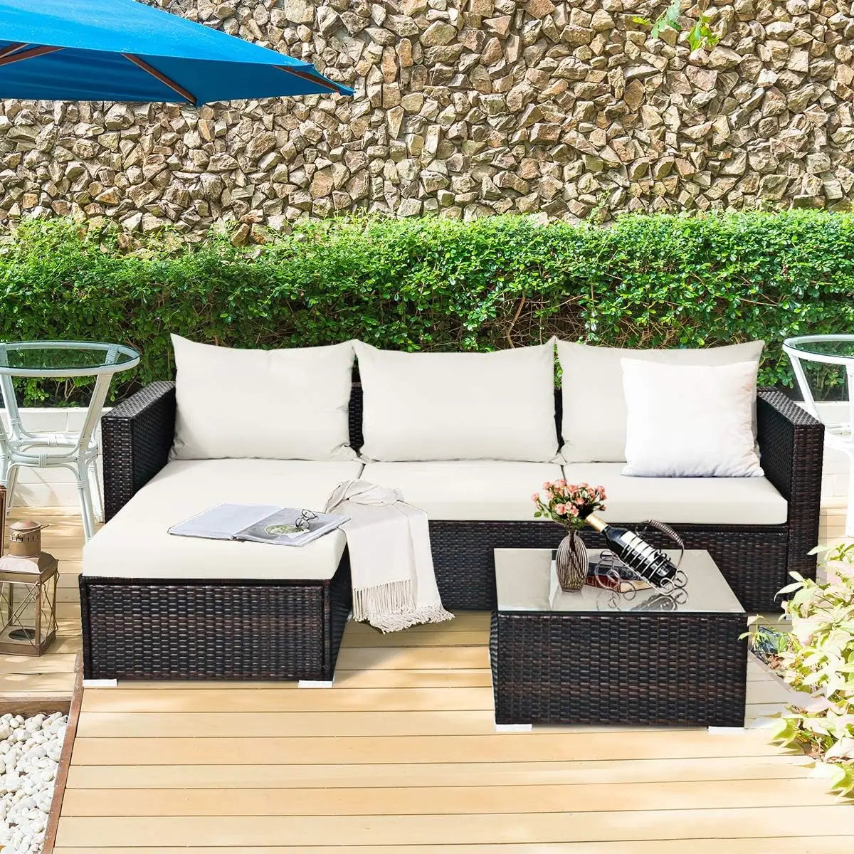 Factory Hot Selling Modern Design High Quality PE Rattan Home Sofa Cover for Living Room Hotel Garden
