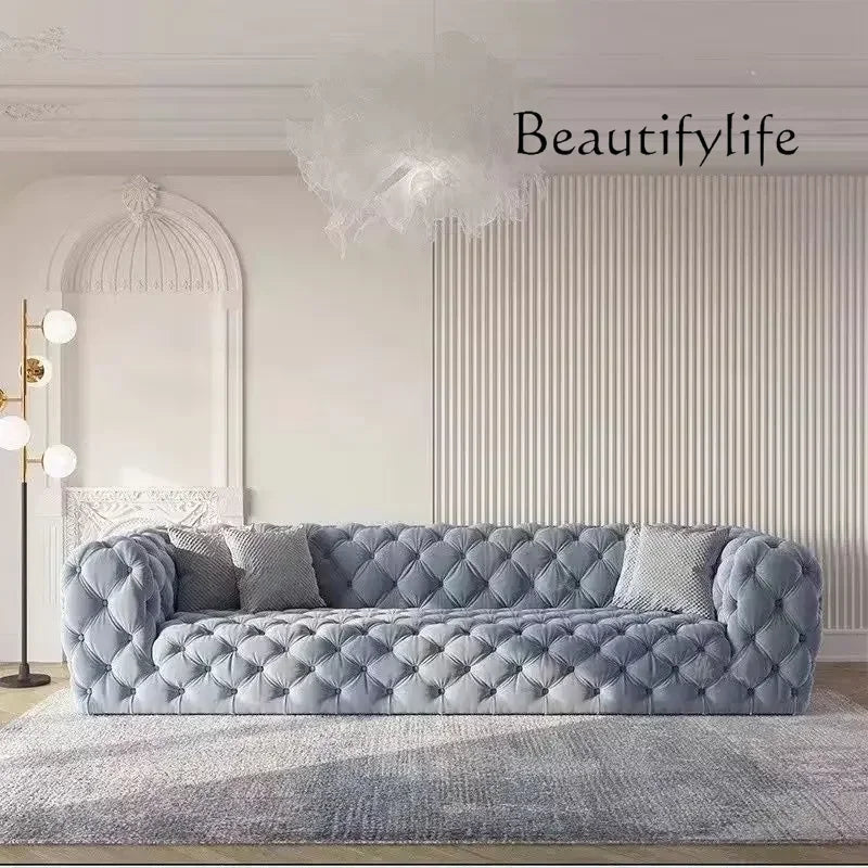X Italian Fabric Living Room Sofas Beige Sleep Twin Designer Lazy Double Sofas Bedroom Lounges Canape Salon House Accessories