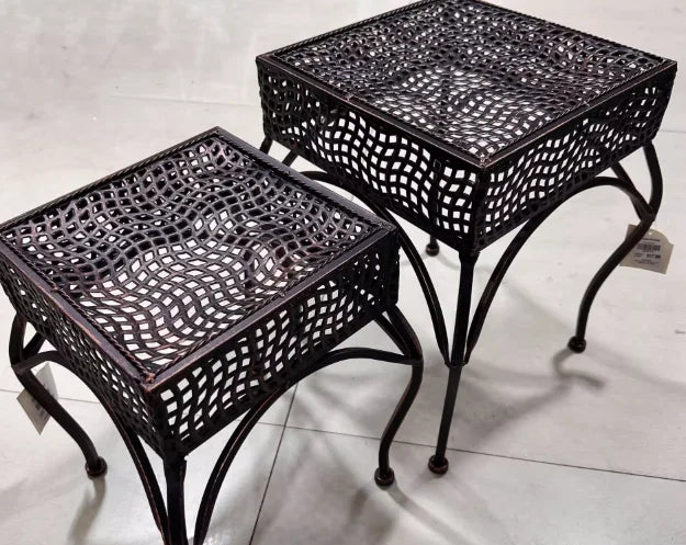 American country retro wrought iron flower pot frame balcony garden living room courtyard floor decoration flower stool