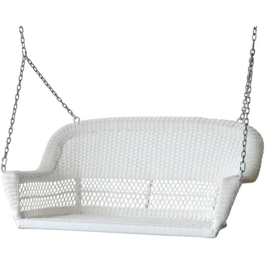 Resin Wicker Porch Swing