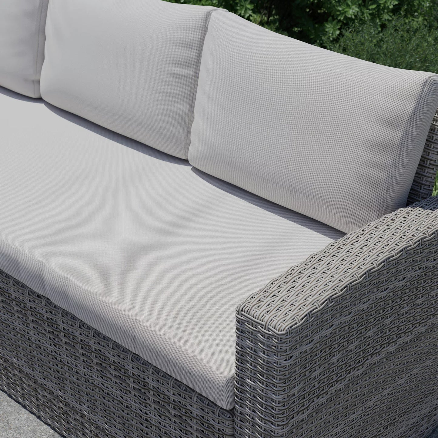 Modern Outdoor Furniture Set Terrace Backyard Sofas Living Room Hotel Bedroom Park Courtyard Hall Apartment Durable PE