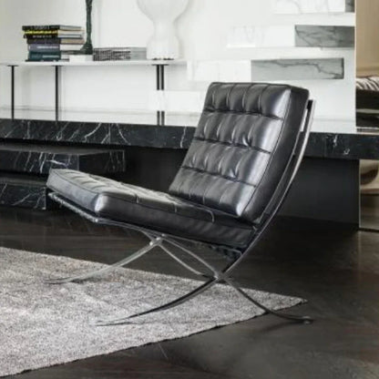 Barcelona Single Sofa Designer Lazy Sofa High-end Italian Living Room Sofa Chair Nordic Light Luxury Leisure Chair