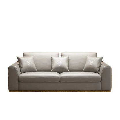 Italian Three-person Leather Sofa