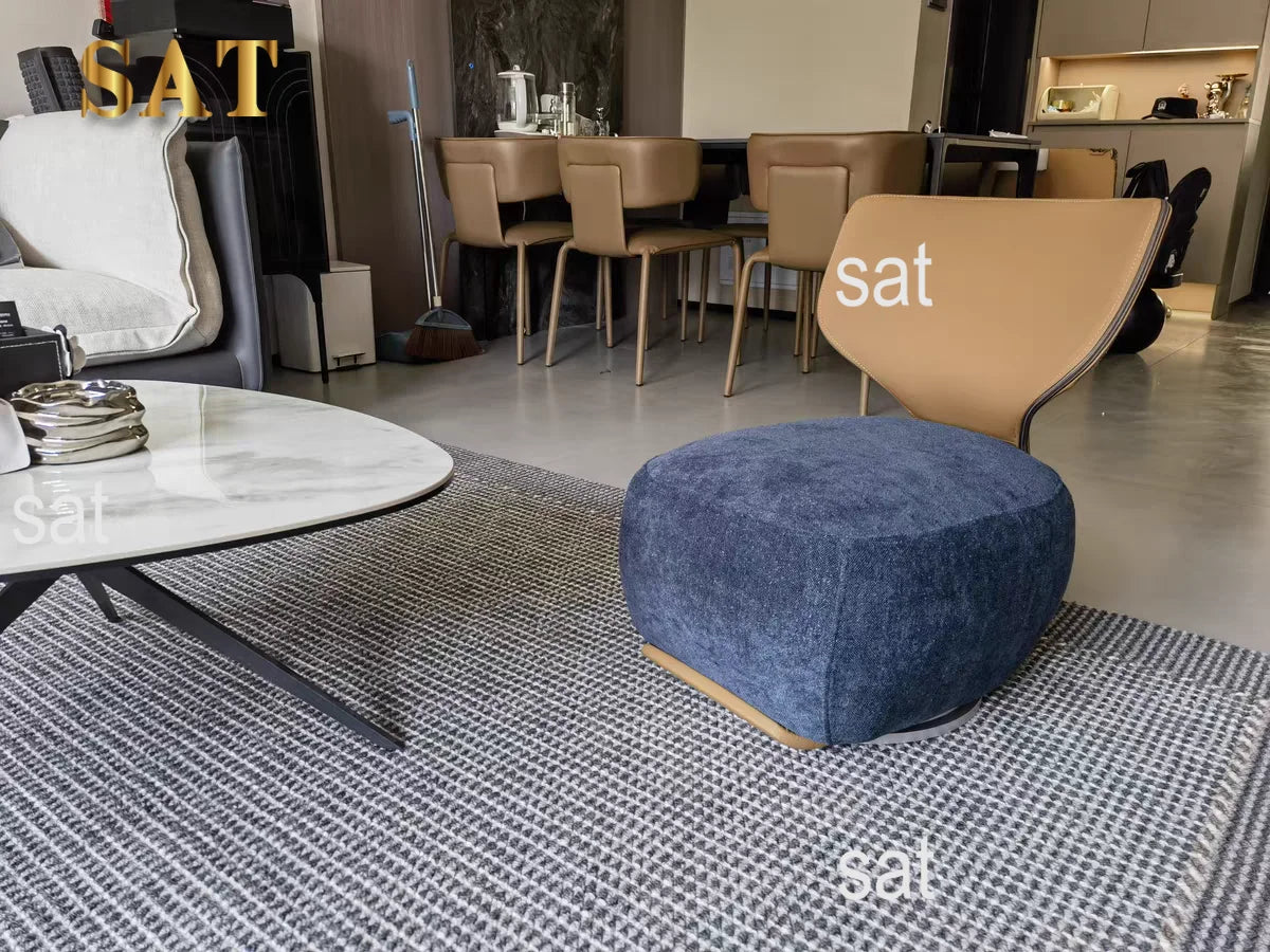 Home Furniture Antique Nordic Luxury Italian Designer Living Room Swivel Cafe Modern Single Sofa Wing Back Accent Chair
