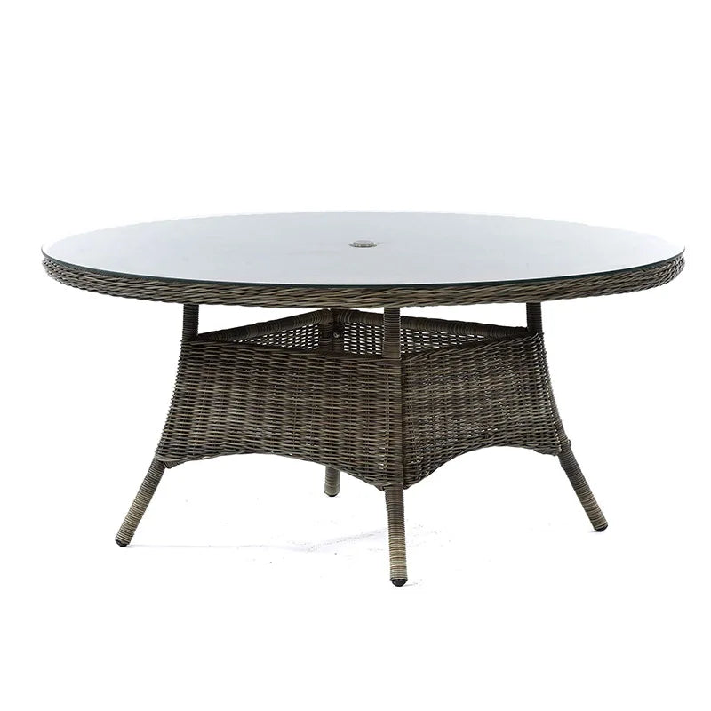US Retro Outdoor Rattan Cafe Restaurant Table and Chair Combination Open-air Courtyard Garden Rattan Dining Table and Chairs