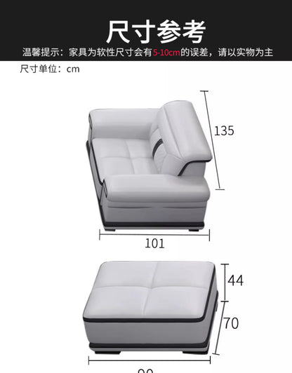Multifunction Modern Sofas Genuine Leather Minimalist Electric Apartment Living Room Sofas Massage Comfortable Muebles Furniture