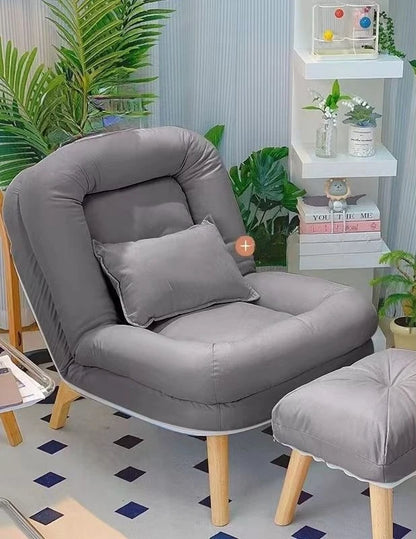 Sofa reclining small sofa single nap leisure chair bedroom reading recliner household simple lazy sofa