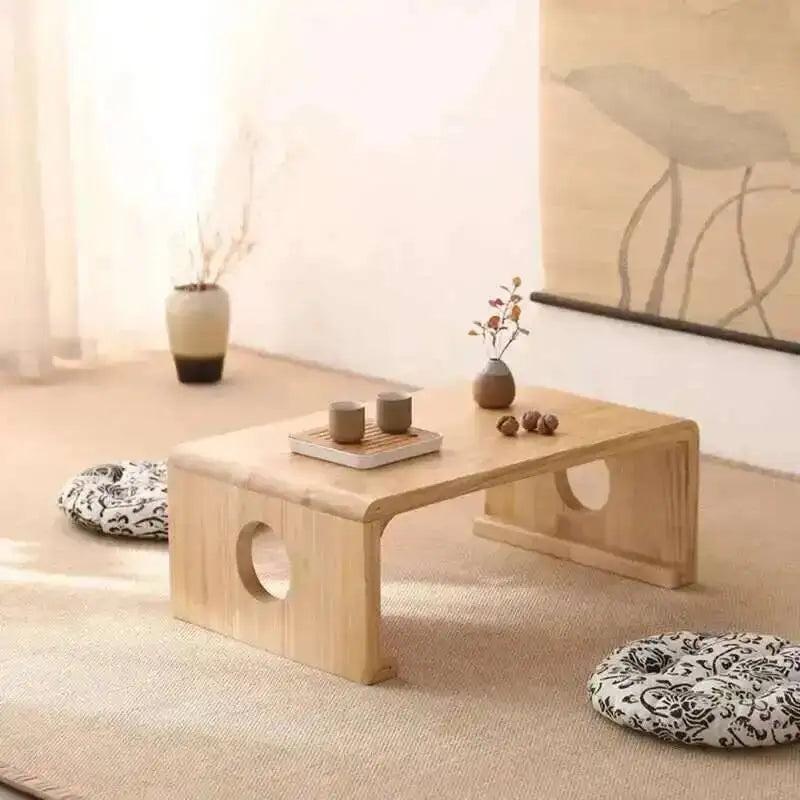 Designer Wood Coffee Table Small Modern Decoration Books Side Table Simple Aesthetic Mini Mesas Bajas Chinese Style Furniture