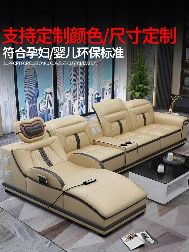 Luxury Wood Nordic Living Room Sofas Cozy Relaxing Recliner Armchair Sofas Floor Daybed Massage Woonkamer Banken Home Furniture